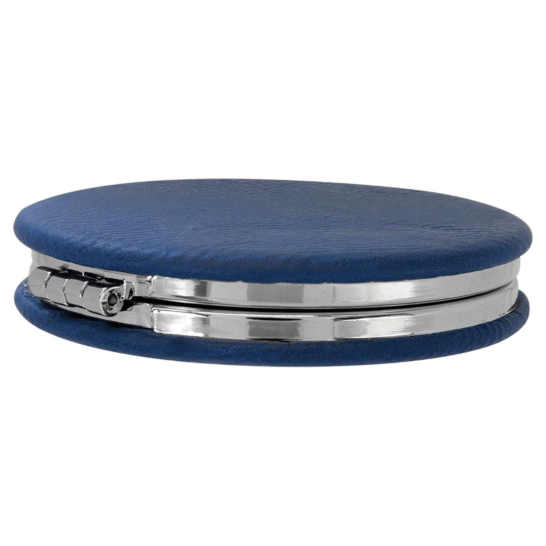 2 1/2" Laserable Leatherette Compact Mirror - JDS