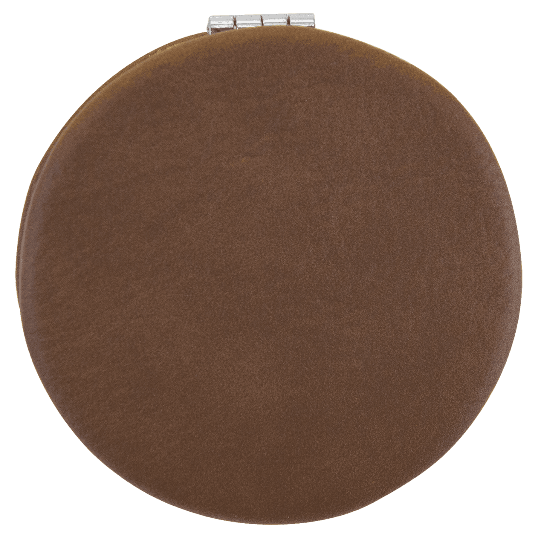 2 1/2" Laserable Leatherette Compact Mirror - JDS