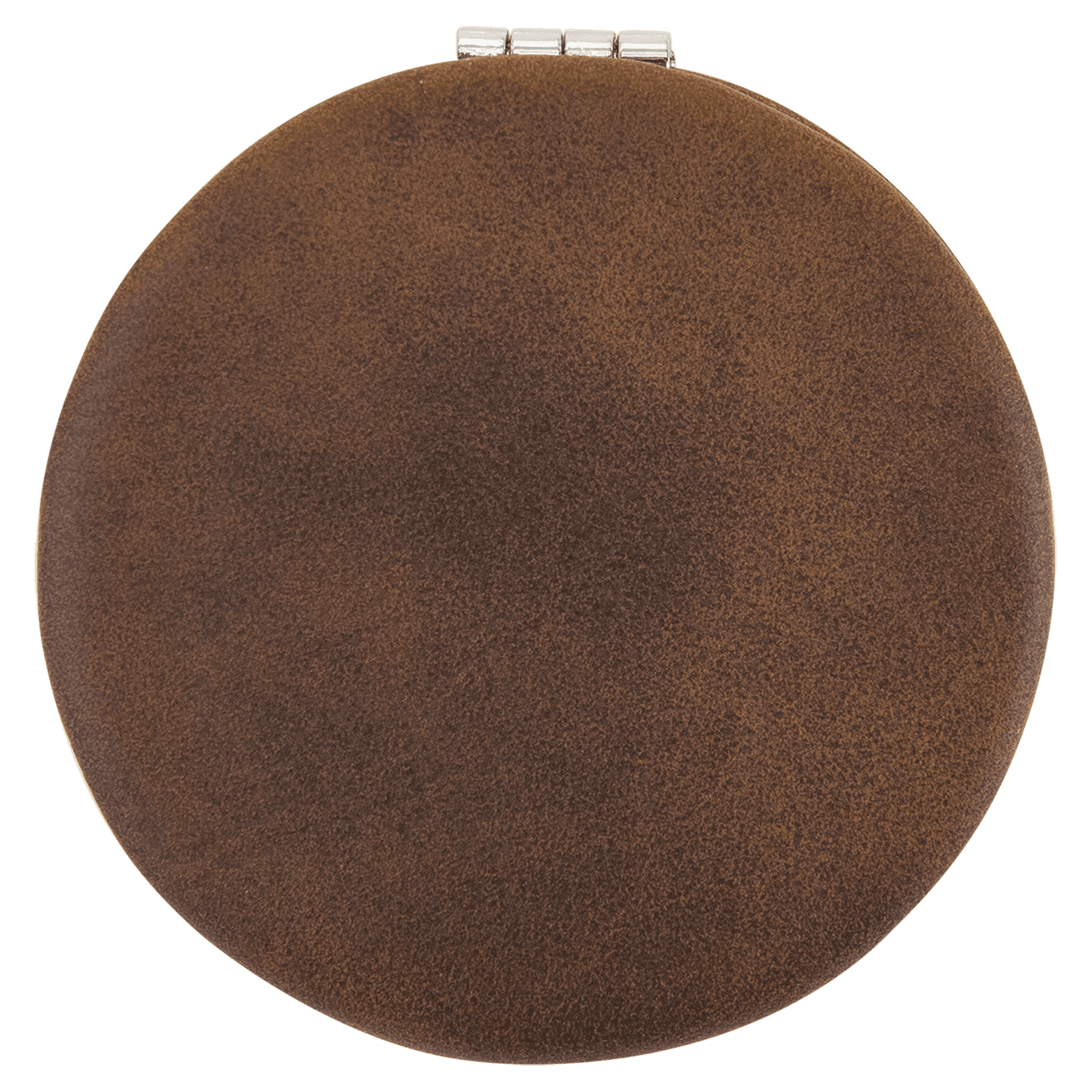 2 1/2" Laserable Leatherette Compact Mirror - JDS