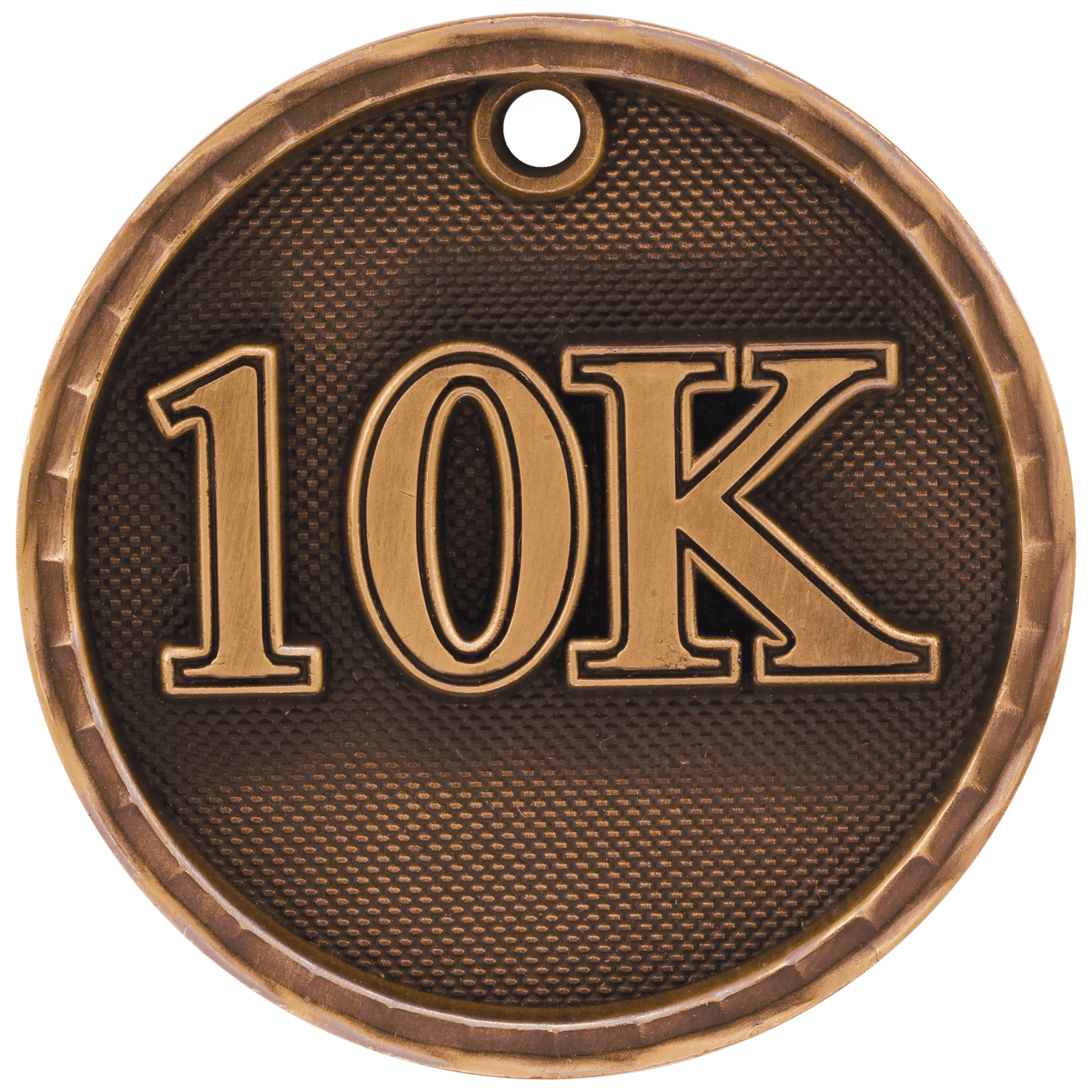 2" Antique 3D 10K Medal - JDS