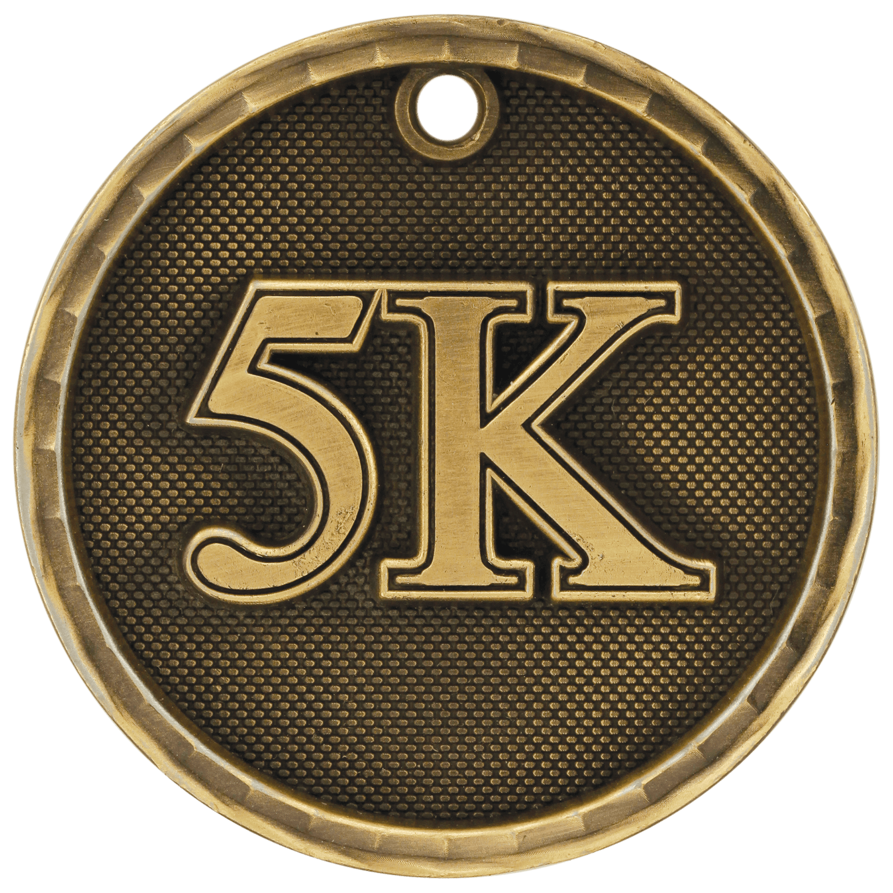 2" Antique 3D 5K Medal - JDS