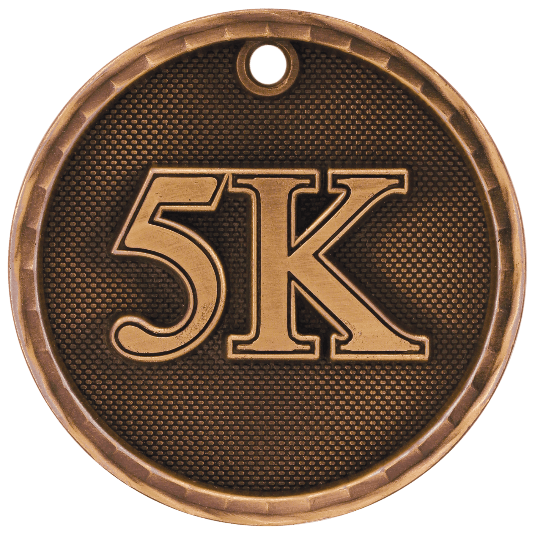 2" Antique 3D 5K Medal - JDS