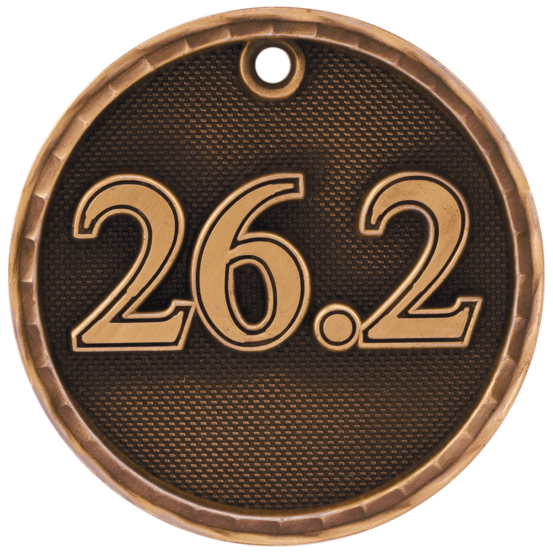 2" Antique 3D Marathon Medal - JDS