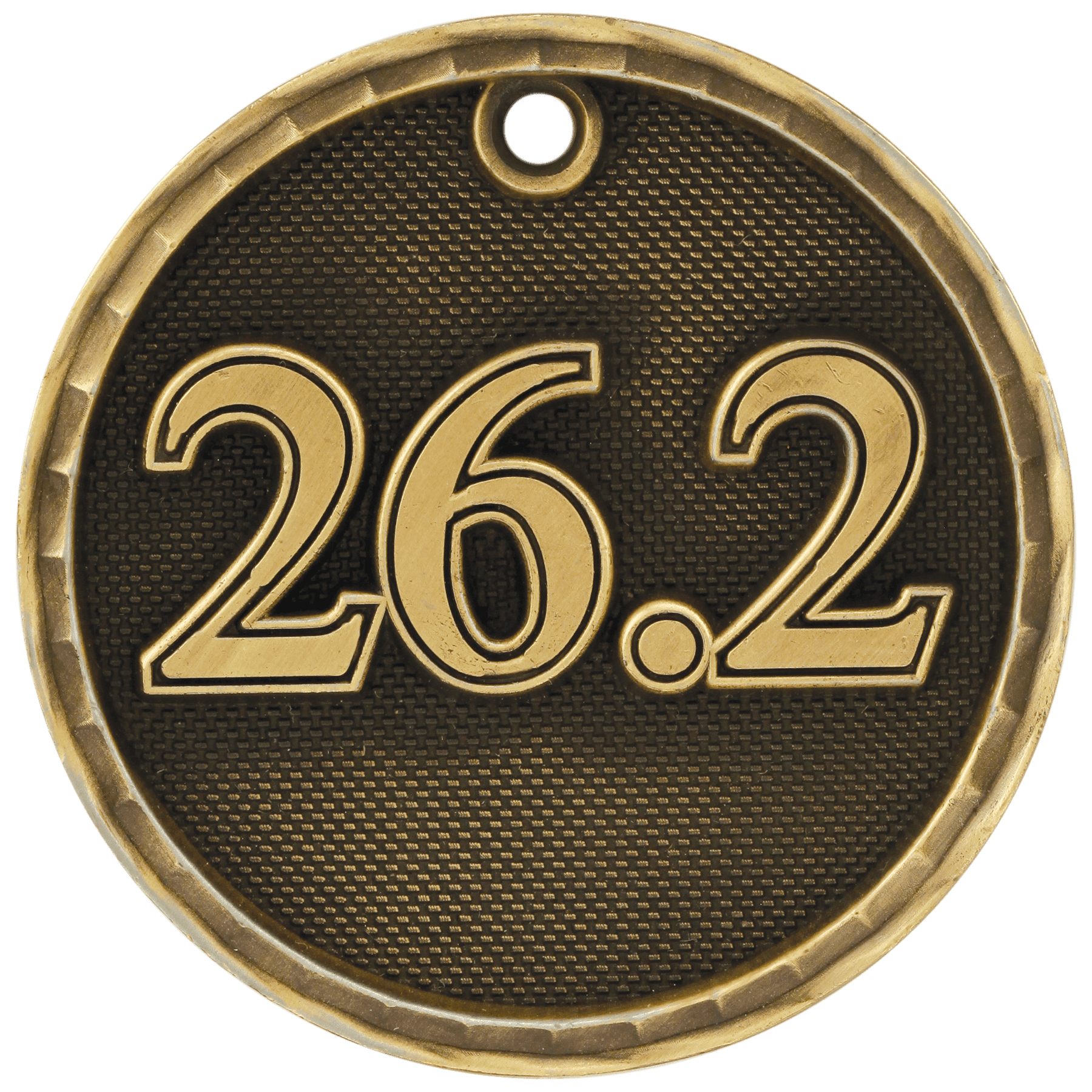 2" Antique 3D Marathon Medal - JDS