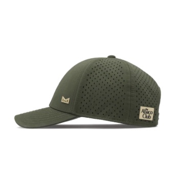 Melin collab hat with custom side logo patch