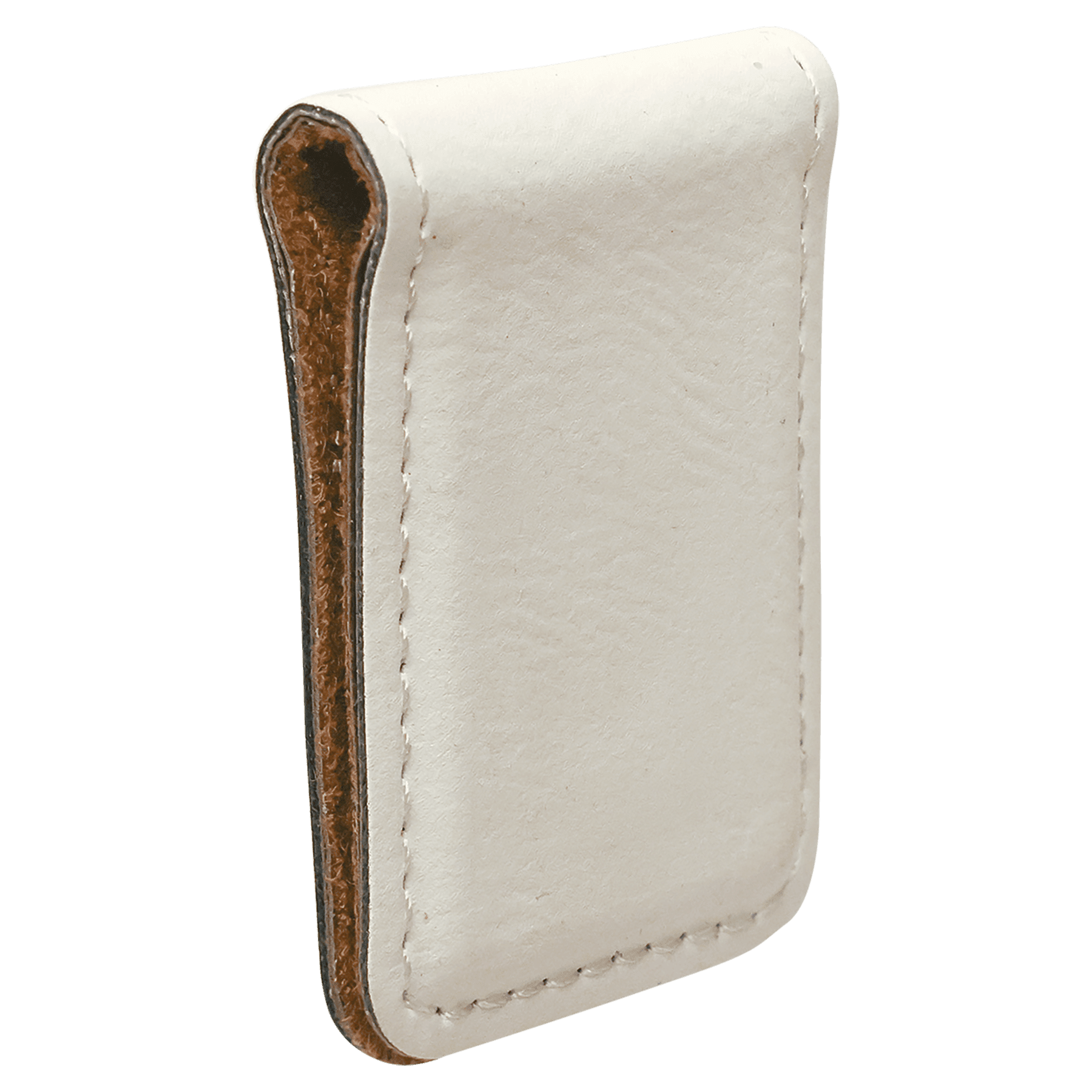 1 3/4" x 2 1/2" Laserable Leatherette Money Clip - JDS