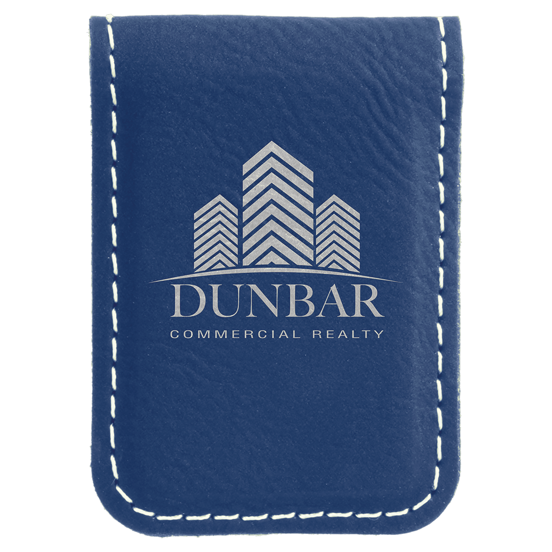 1 3/4" x 2 1/2" Laserable Leatherette Money Clip - JDS