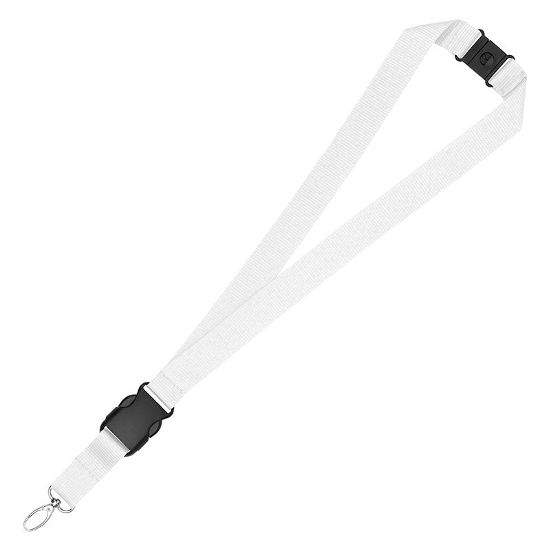 1" Eco Friendly rPET Lanyard w/Buckle and Safety Breakaway - Austin Print Co