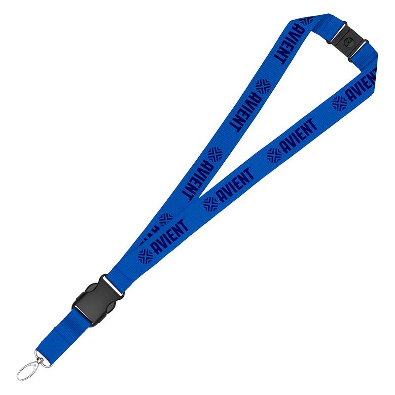 1" Eco Friendly rPET Lanyard w/Buckle and Safety Breakaway - Austin Print Co