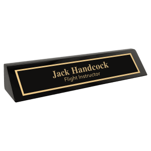 10 1/2" Black Piano Finish Desk Wedge - PNB210 - JDS