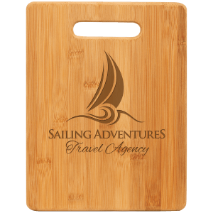 11 1/2" x 8 3/4" Bamboo Rectangle Cutting Board - GFT173 - Austin Print Co.