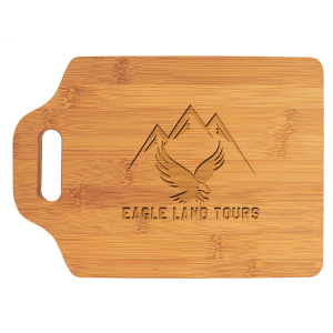 11" x 7 3/4" Bamboo Cutting Board with Handle - GFT896 - Austin Print Co.