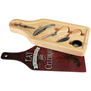13 1/2" x 5 1/2" Wine and Cheese 6 - Piece Set - GFT515 - Austin Print Co.