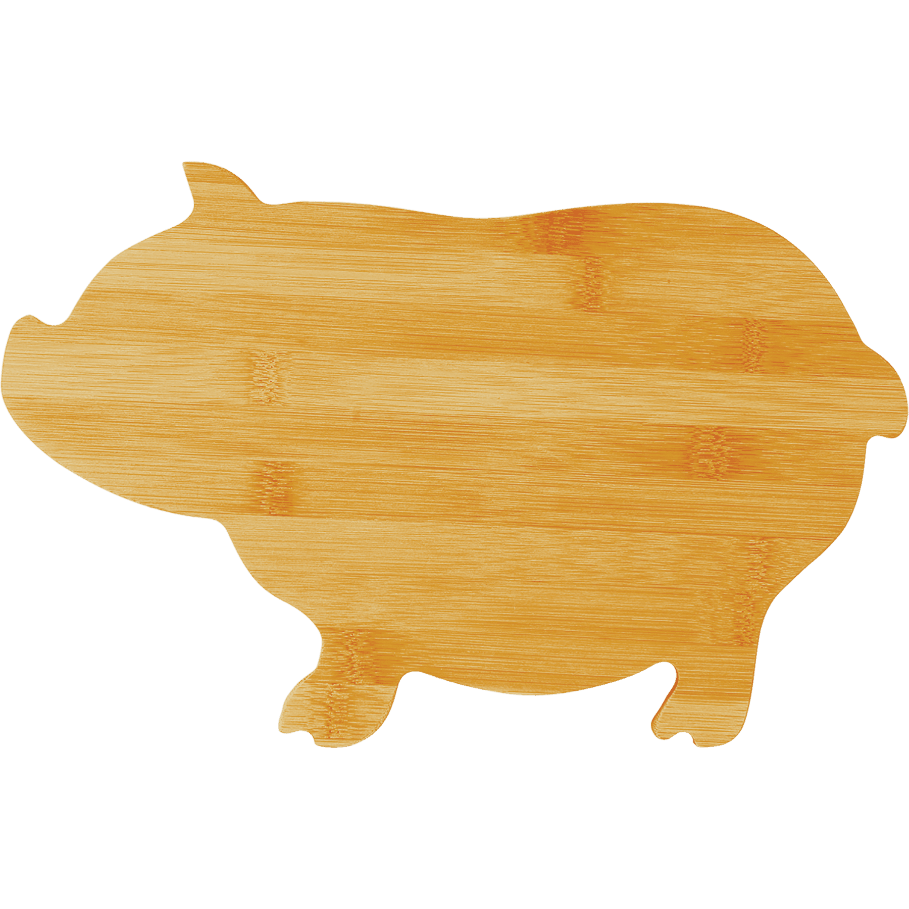 13 3/4" x 8 3/4" Bamboo Pig Shaped Cutting Board - JDS