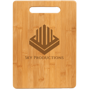 13 3/4" x 9 3/4" Bamboo Rectangle Cutting Board - GFT174 - Austin Print Co.