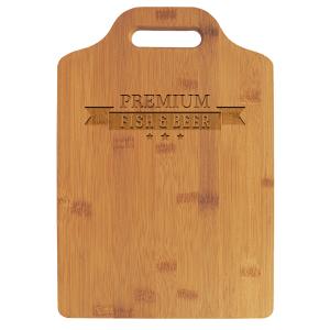 13" x 9" Bamboo Cutting Board with Handle - GFT897 - Austin Print Co.
