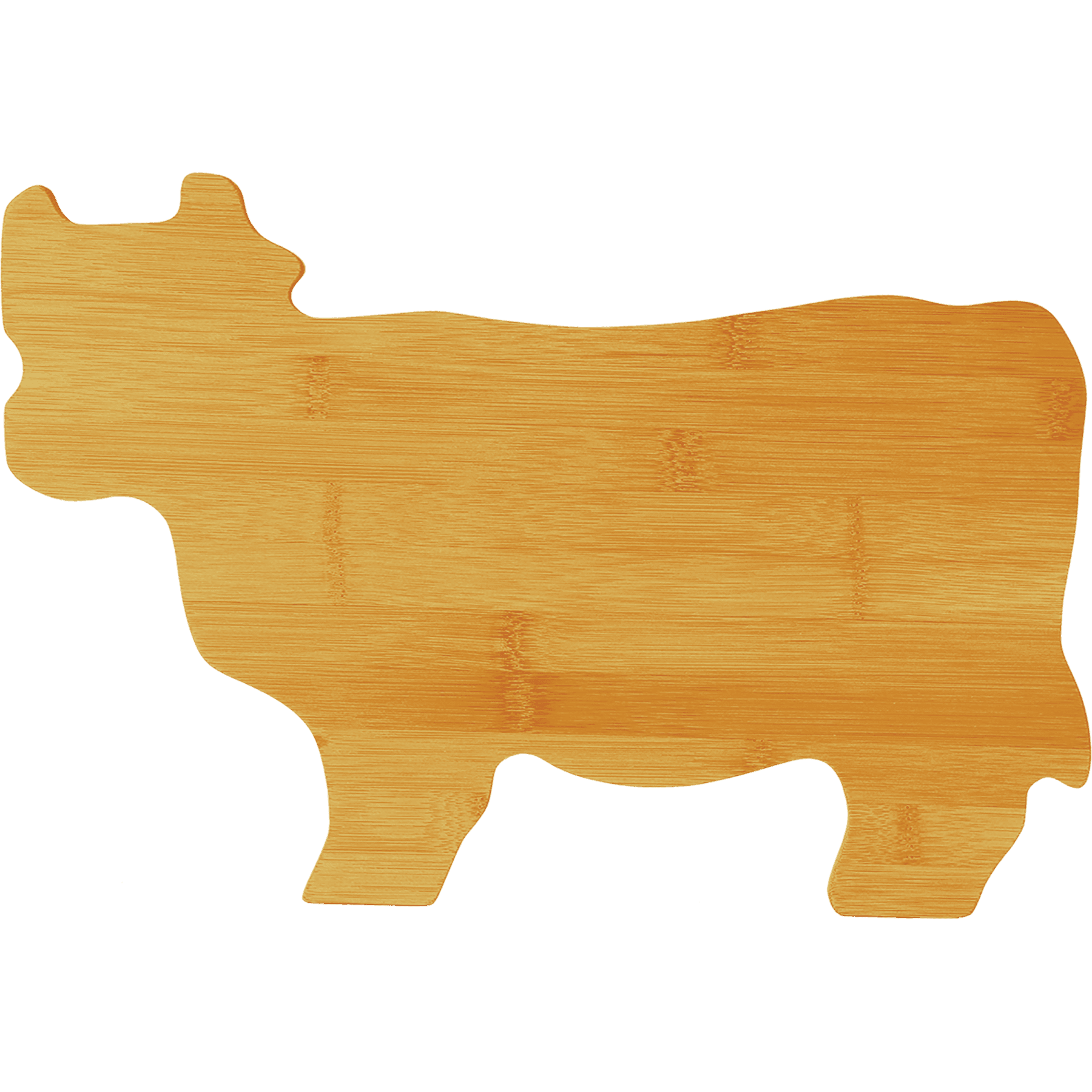14 3/4" x 9 3/4" Bamboo Cow Shaped Cutting Board - JDS