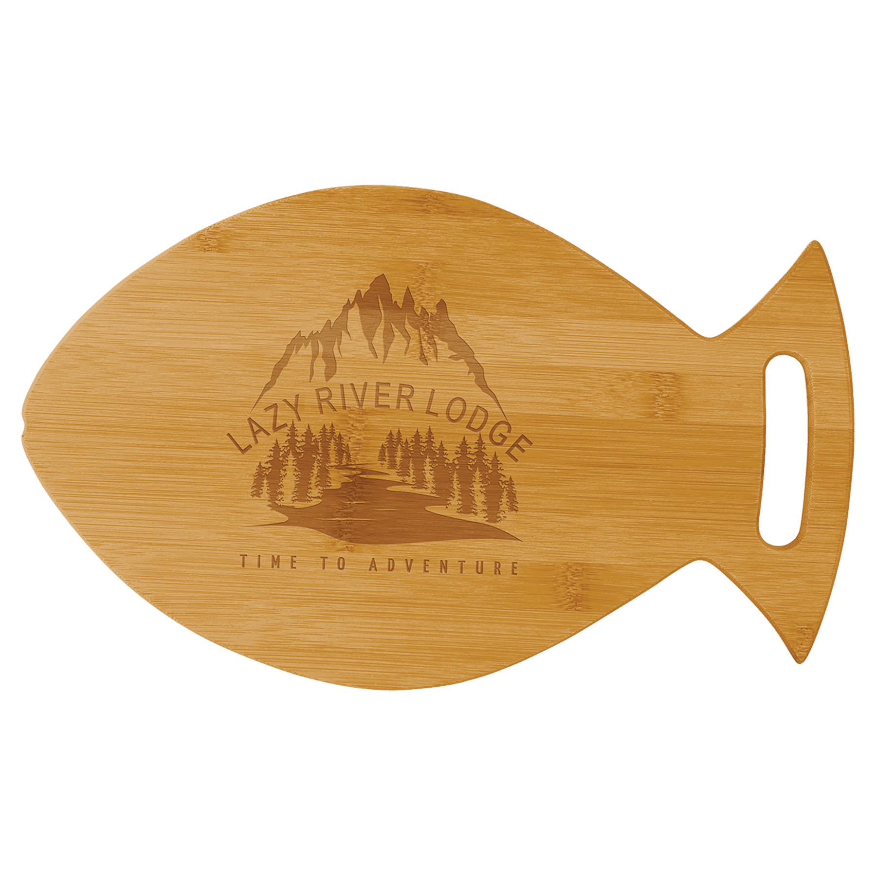 14" x 8 1/2" Bamboo Fish Shaped Cutting Board - JDS