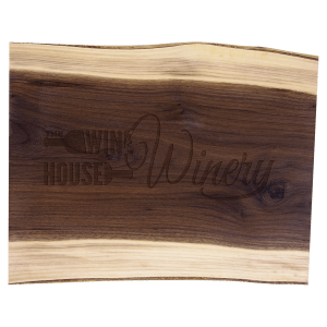 15" x 11 1/2" Black Walnut Cutting and Charcuterie Board - GFT2320 - Austin Print Co.