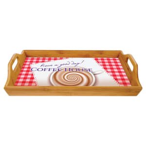 16 1/2" x 9 3/4" Bamboo Serving Tray (Insert/Plate not included) - GFT455 - Austin Print Co.