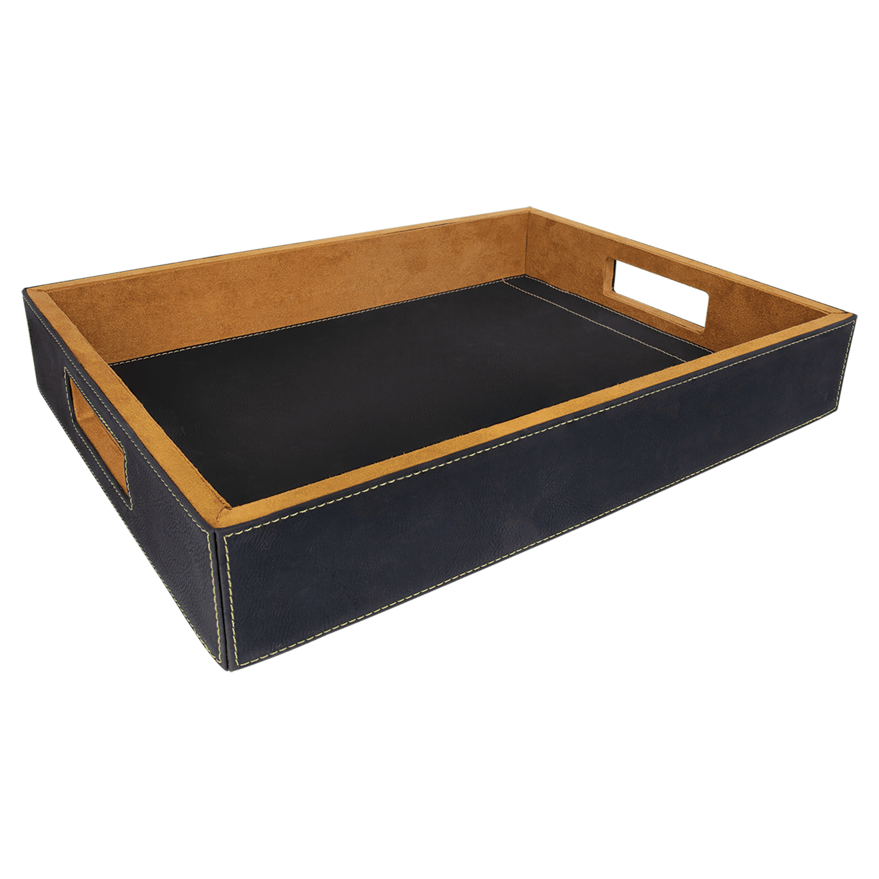 16" x 12" Laserable Leatherette Serving Tray - JDS
