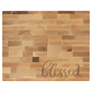 16" x 13" x 1 1/2" Maple Butcherblock Cutting Board - GFT485 - Austin Print Co.