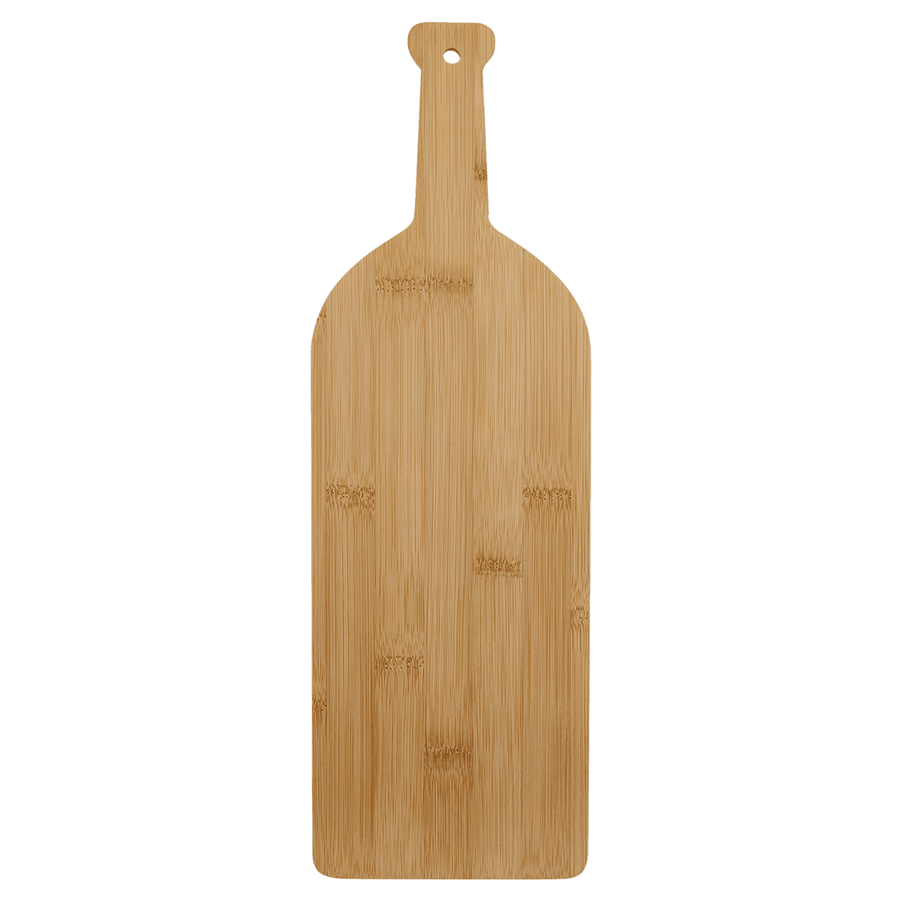 17" x 5 1/4" Bamboo Wine Bottle Cutting Board - JDS