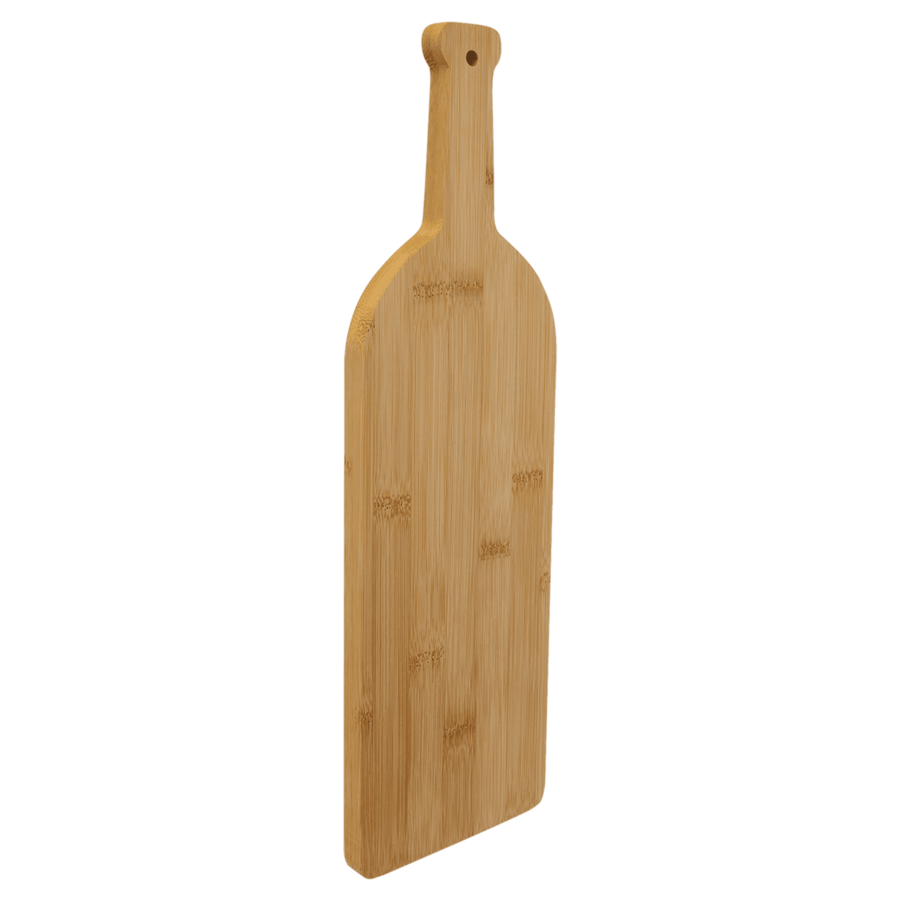 17" x 5 1/4" Bamboo Wine Bottle Cutting Board - JDS