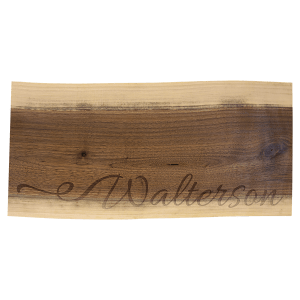 18"x 8" Black Walnut Cutting and Charcuterie Board - GFT2317 - Austin Print Co.