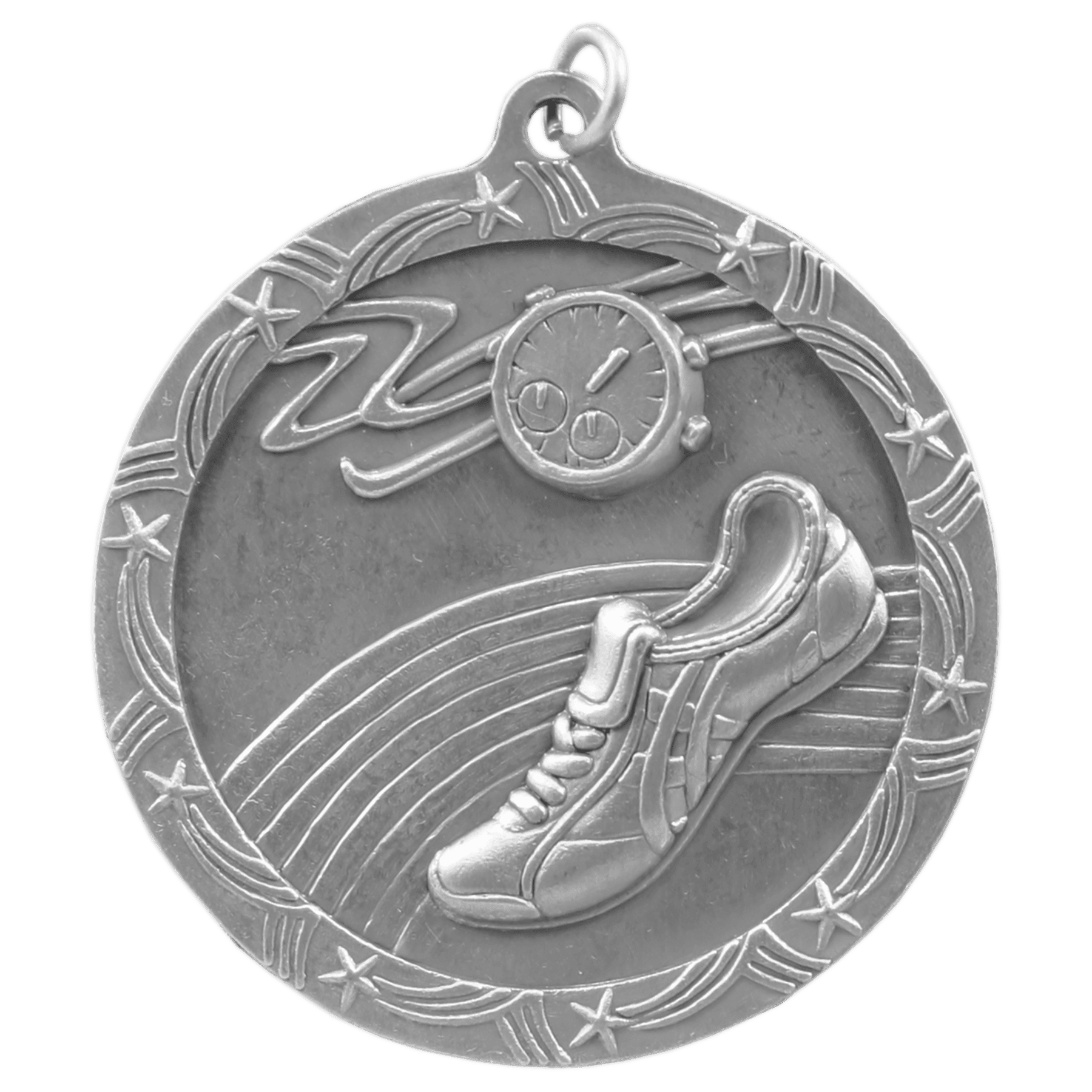 2 1/2" Antique Track Shooting Star Medal - JDS