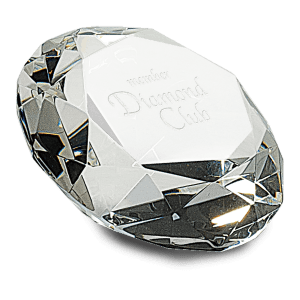 2 1/2" Clear Crystal Diamond - CRY108 - Austin Print Co.
