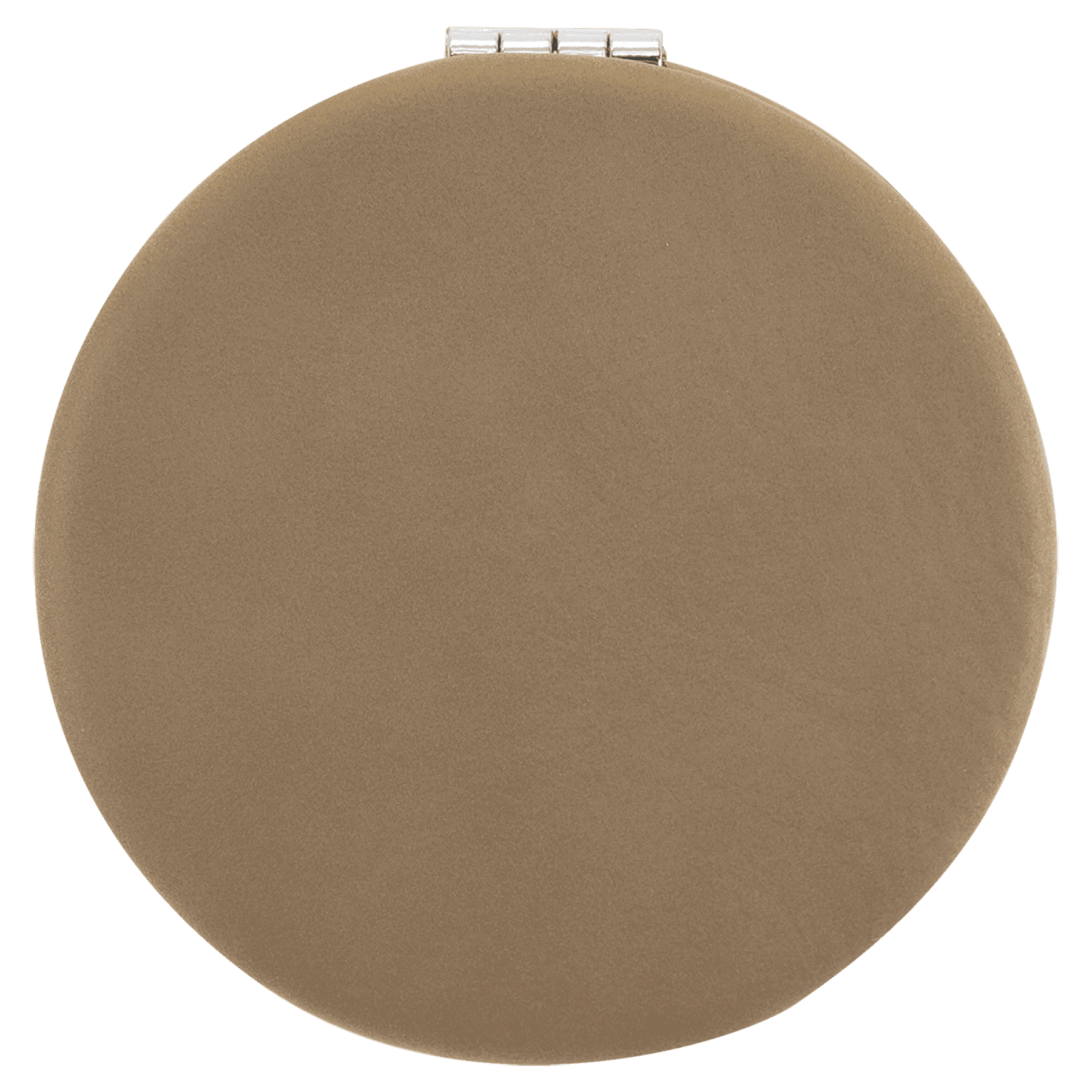 2 1/2" Laserable Leatherette Compact Mirror - JDS
