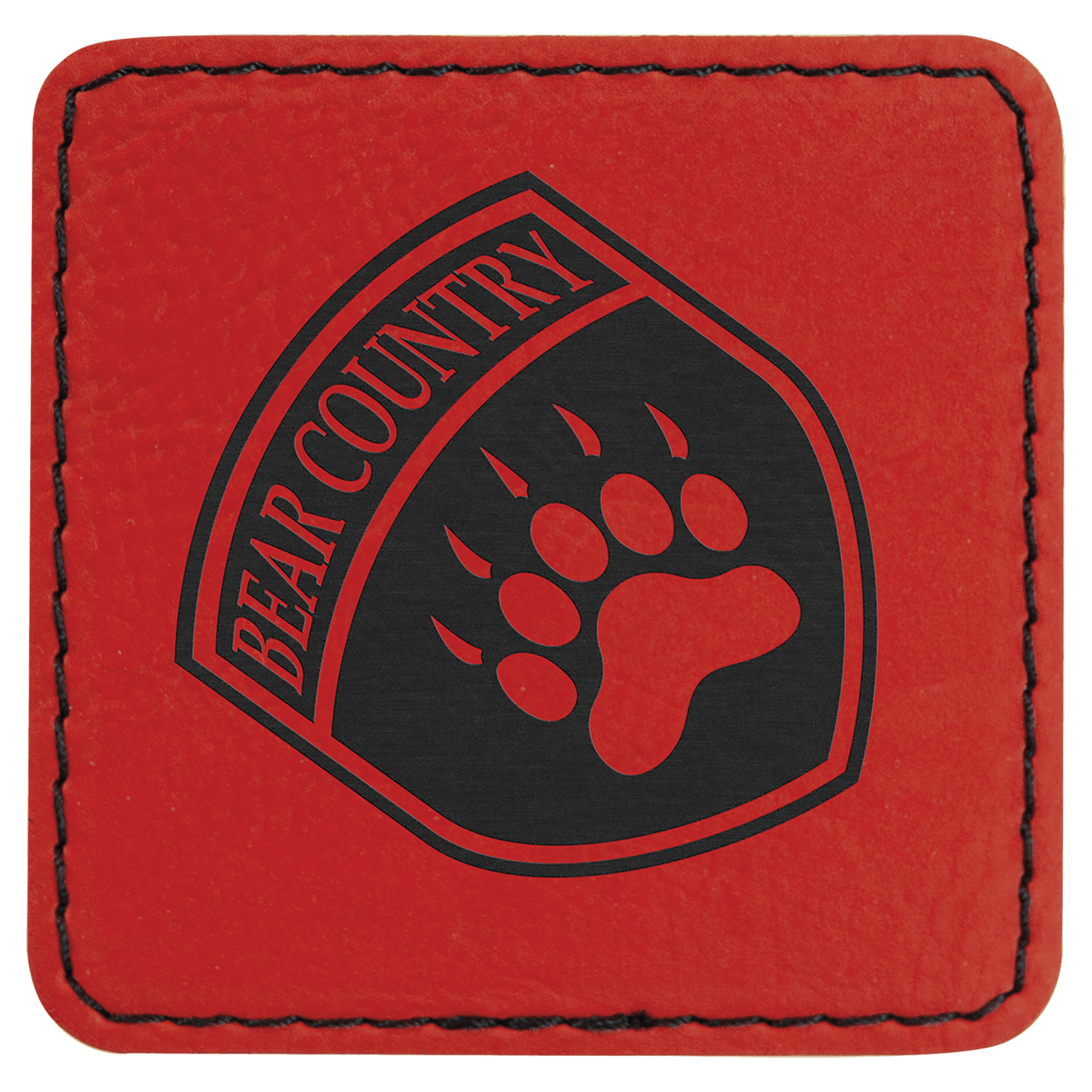 2 1/2" x 2 1/2" Square Laserable Leatherette Patch with Kota Pro Adhesive - JDS