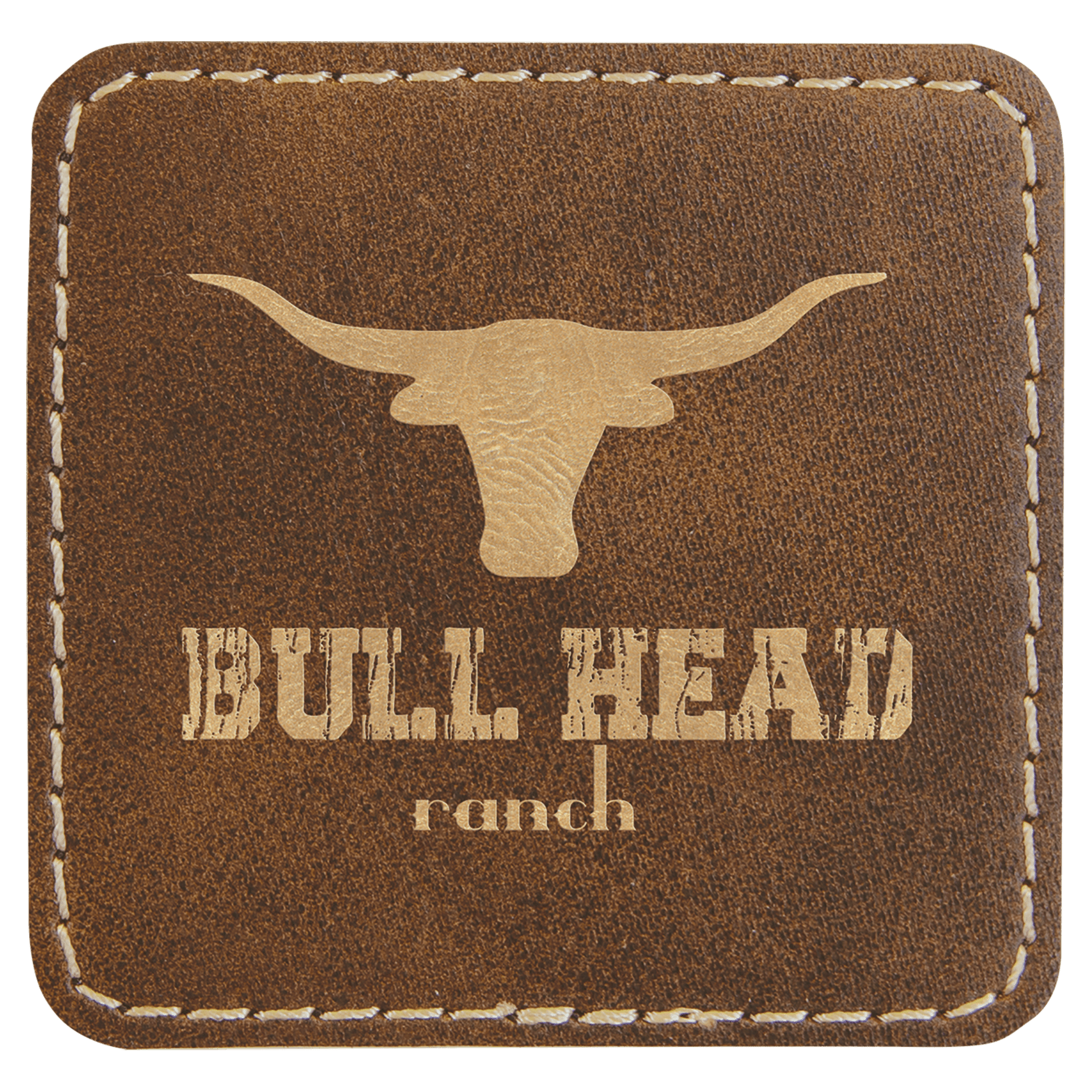 2 1/2" x 2 1/2" Square Laserable Leatherette Patch with Kota Pro Adhesive - JDS