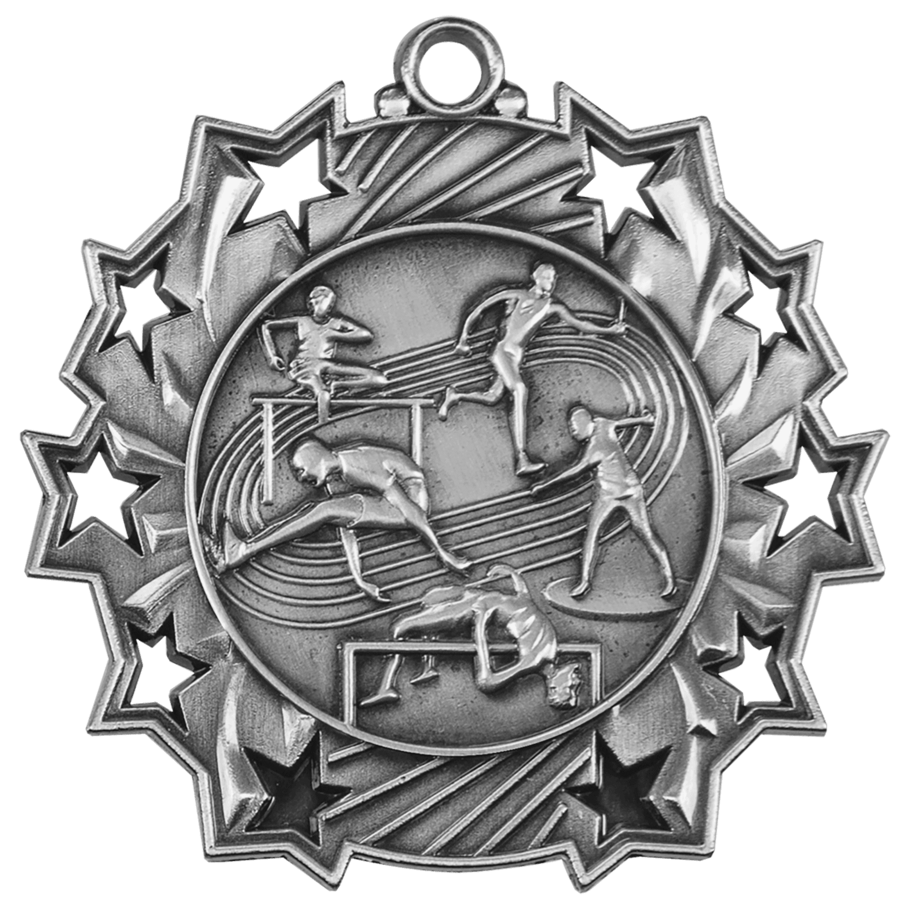 2 1/4" Antique Track & Field Ten Star Medal - JDS