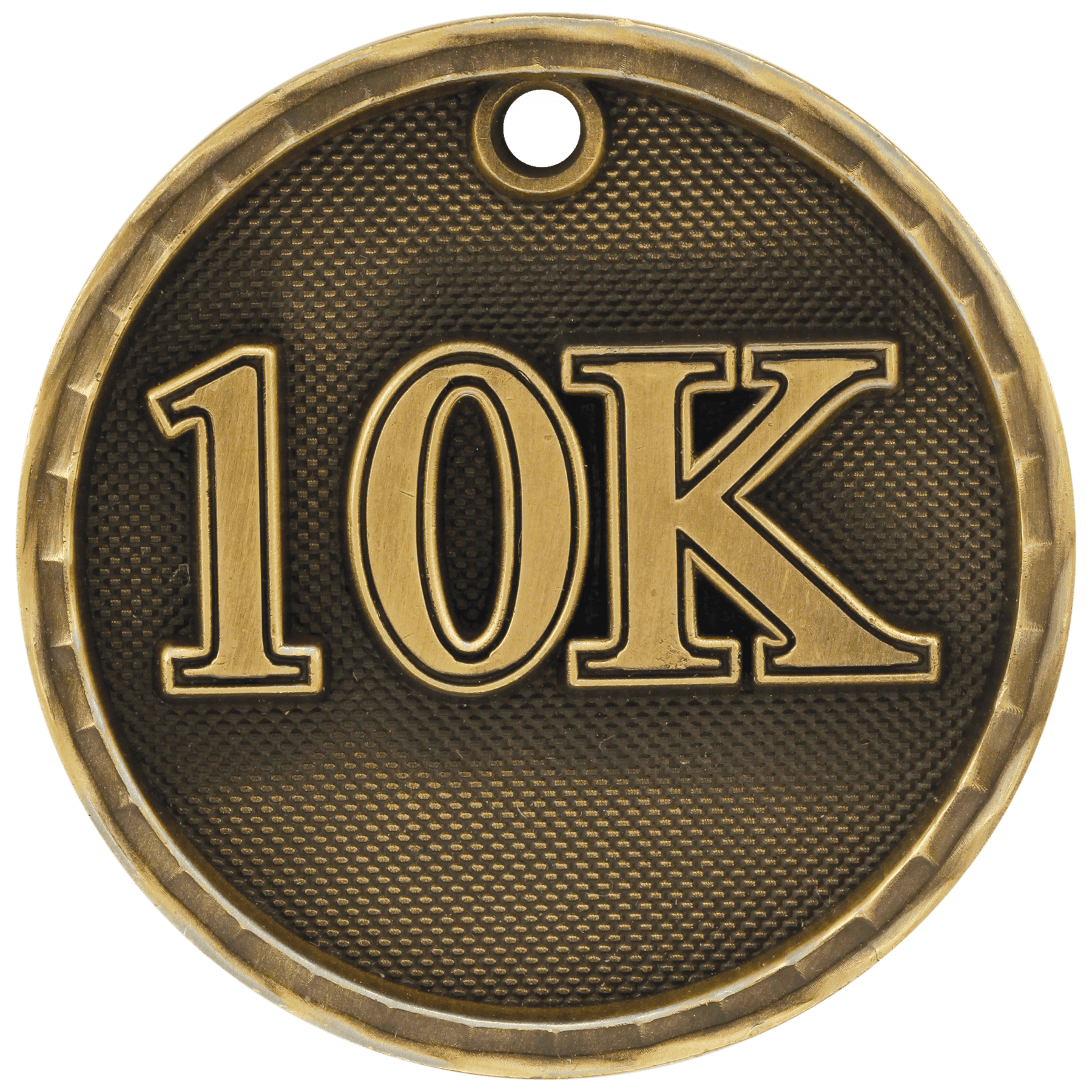 2" Antique 3D 10K Medal - JDS