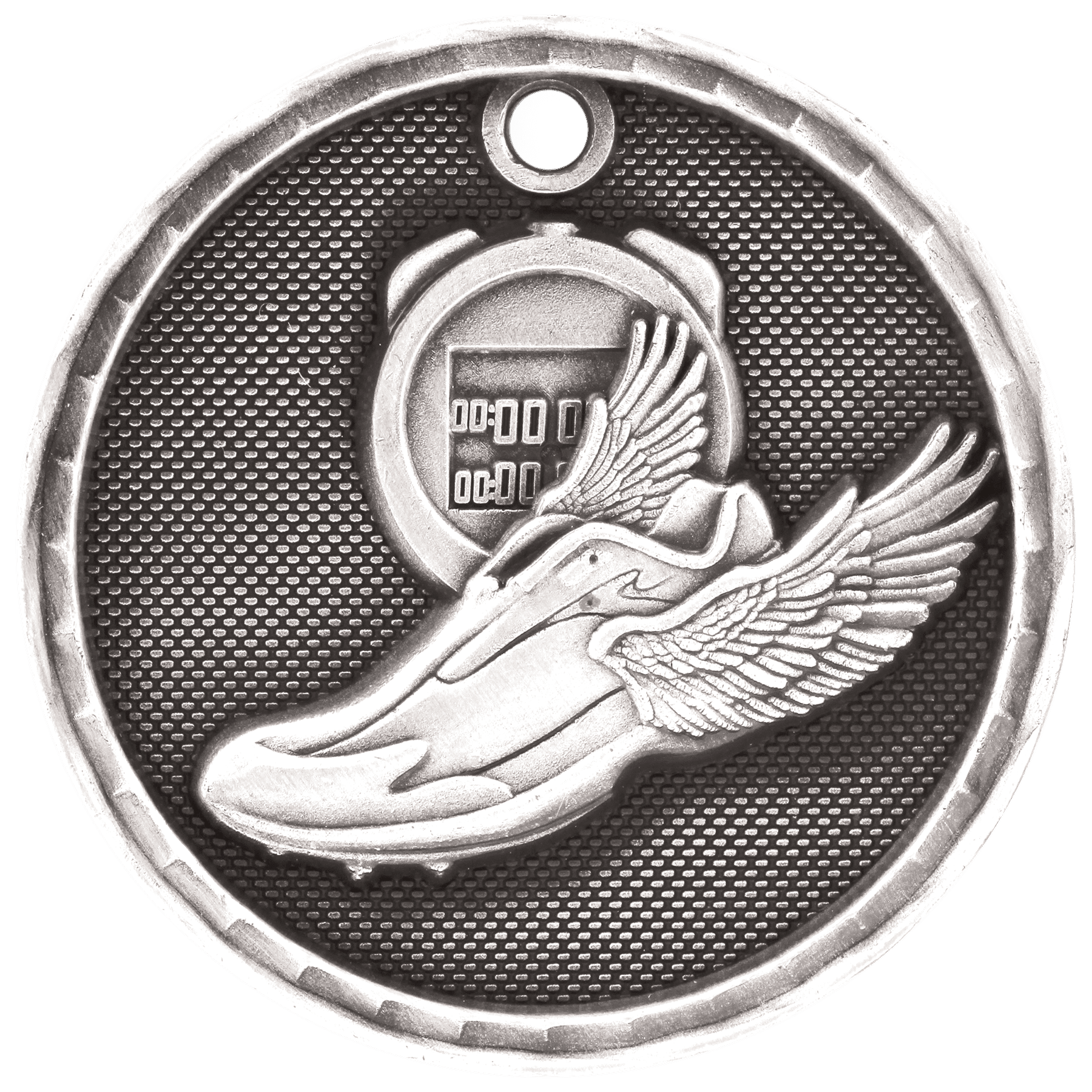 2" Antique 3D Track Medal - JDS