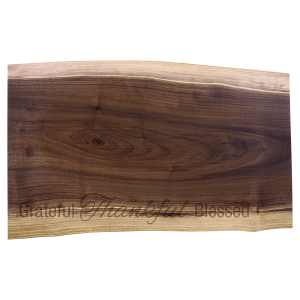 20" x 12" Black Walnut Cutting and Charcuterie Board - GFT2321 - Austin Print Co.
