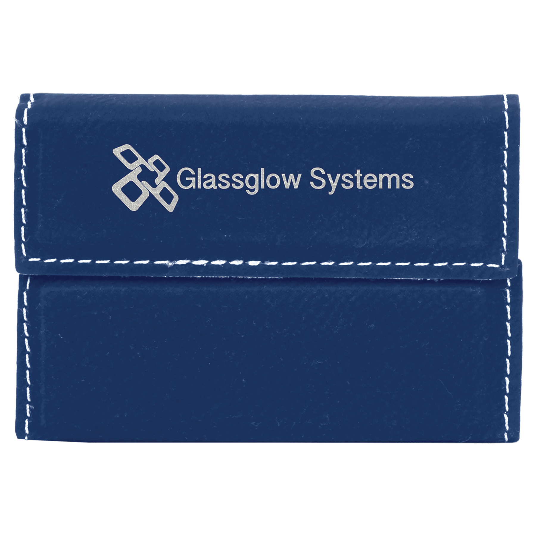 3 3/4" x 2 3/4" Laserable Leatherette Hard Business Card Holder - JDS