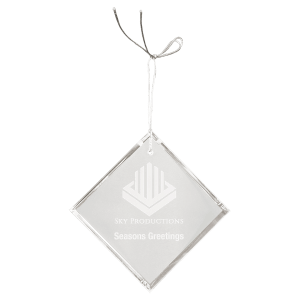 3" Crystal Diamond Ornament - CRY3627 - Austin Print Co.