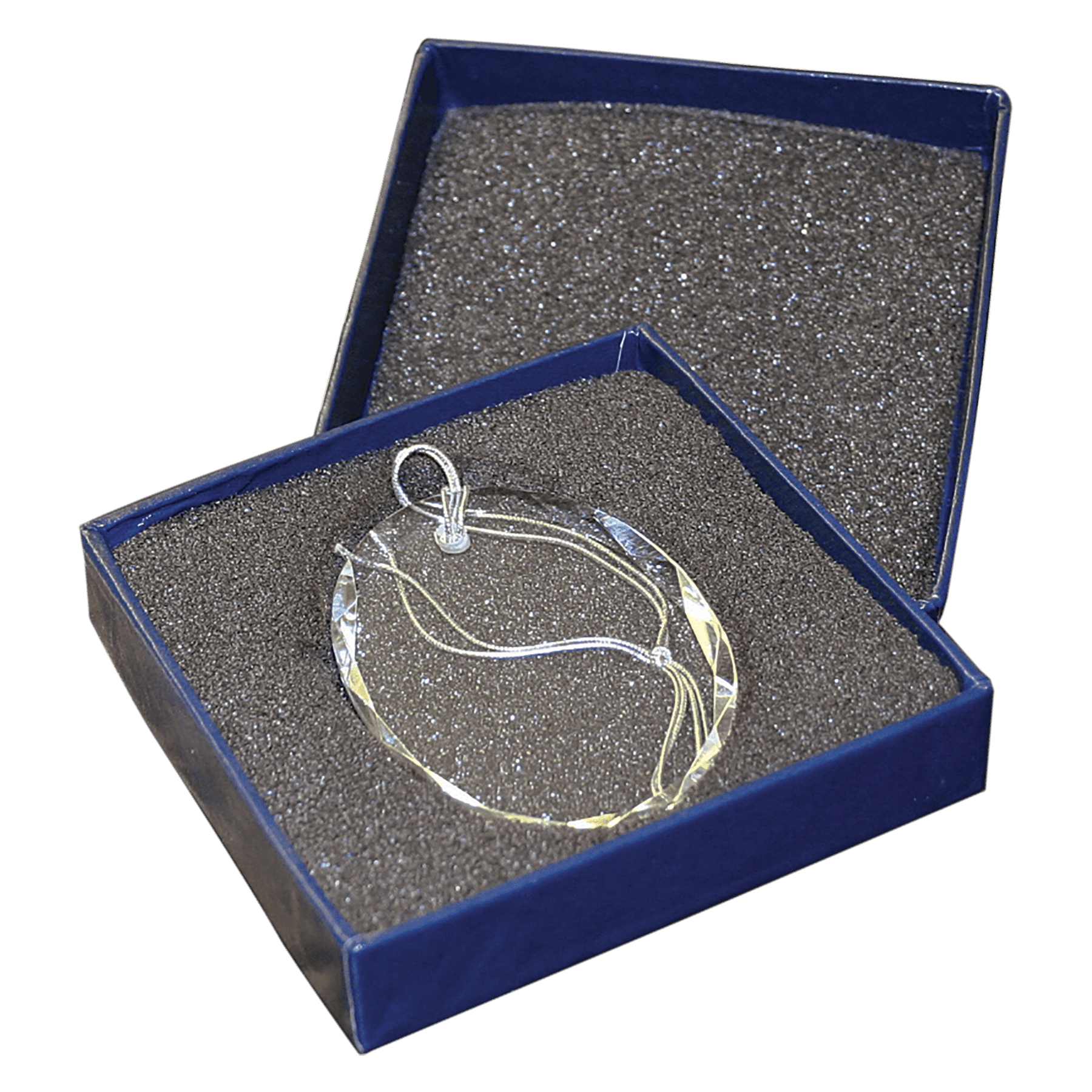 3" Crystal Faceted Oval Ornament - JDS