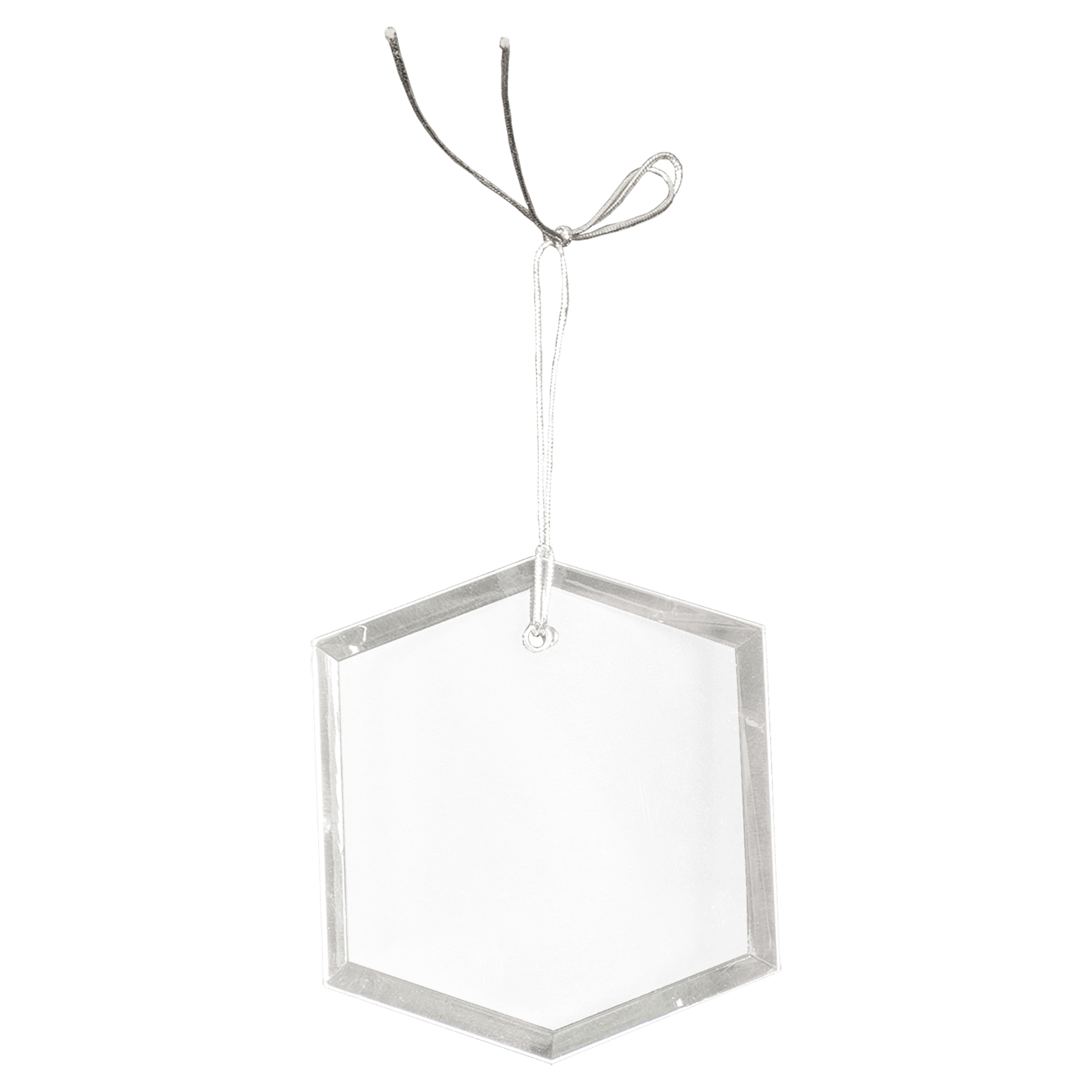 3" Crystal Hexagon Ornament - JDS