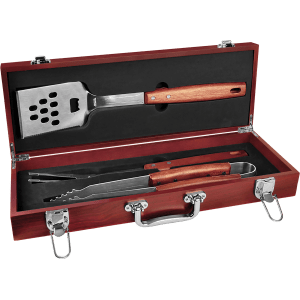 3 - Piece Rosewood BBQ Set - BBQ03B - Austin Print Co.