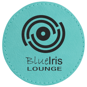3" Round Teal Laserable Leatherette Patch with Adhesive - PTH408 - Austin Print Co.