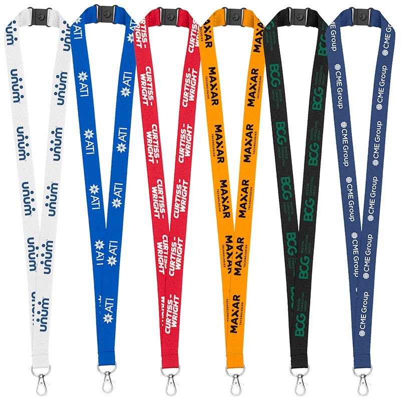 3/4" Eco Friendly rPET Lanyard with Safety Breakaway - Austin Print Co