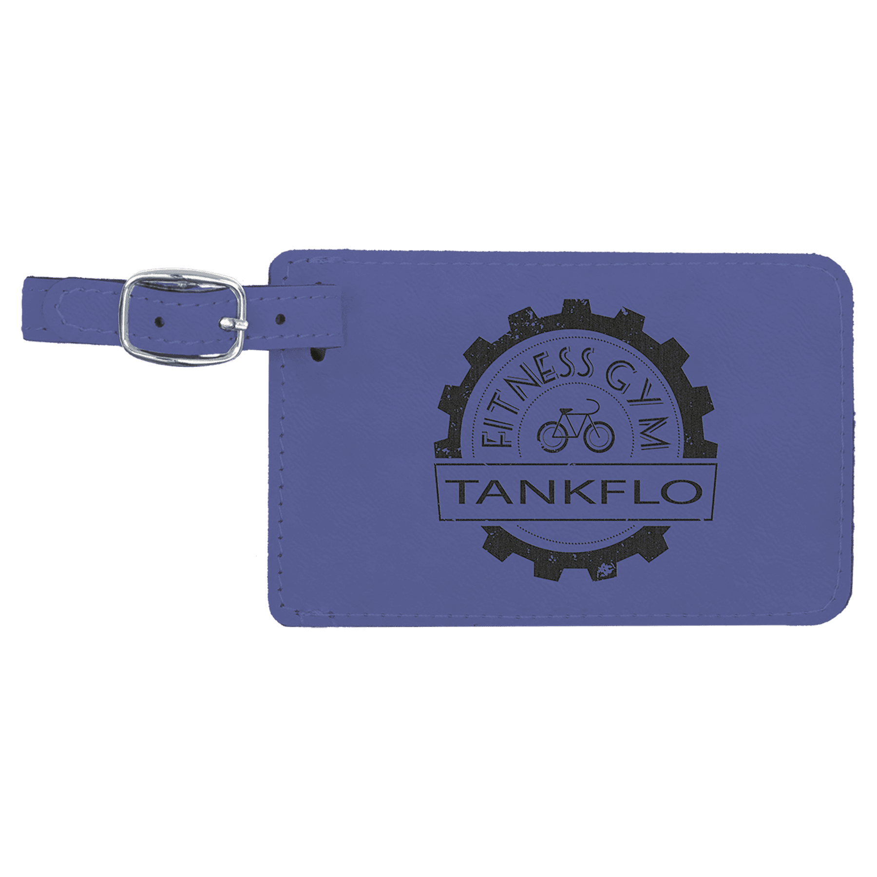 4 1/4" x 2 3/4" Laserable Leatherette Luggage Tag - JDS