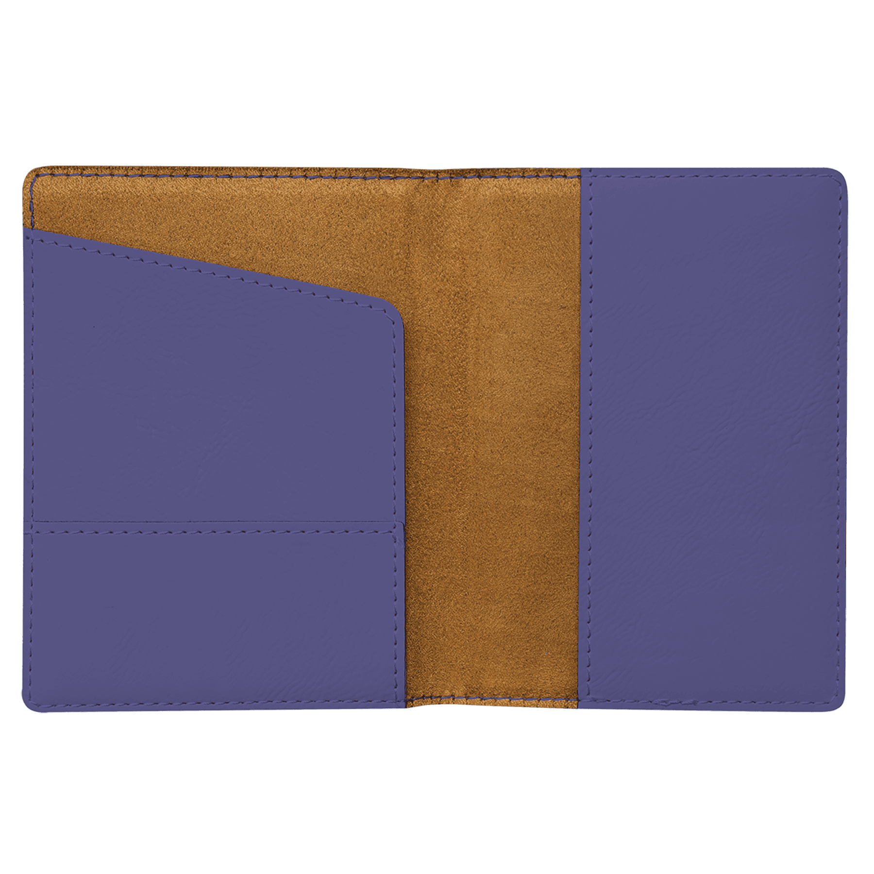 4 1/4" x 5 1/2" Laserable Leatherette Passport Holder - JDS