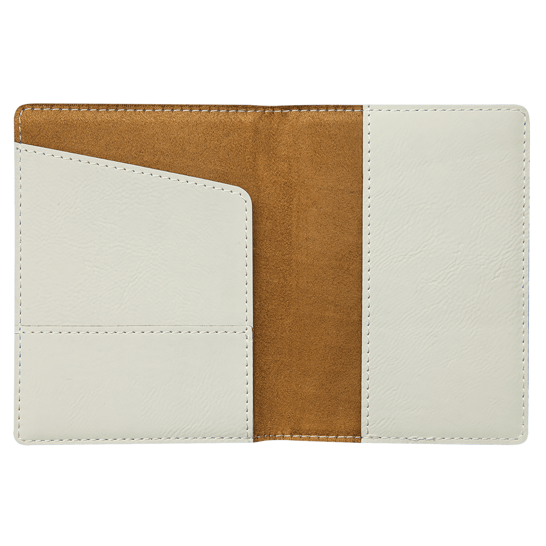 4 1/4" x 5 1/2" Laserable Leatherette Passport Holder - JDS