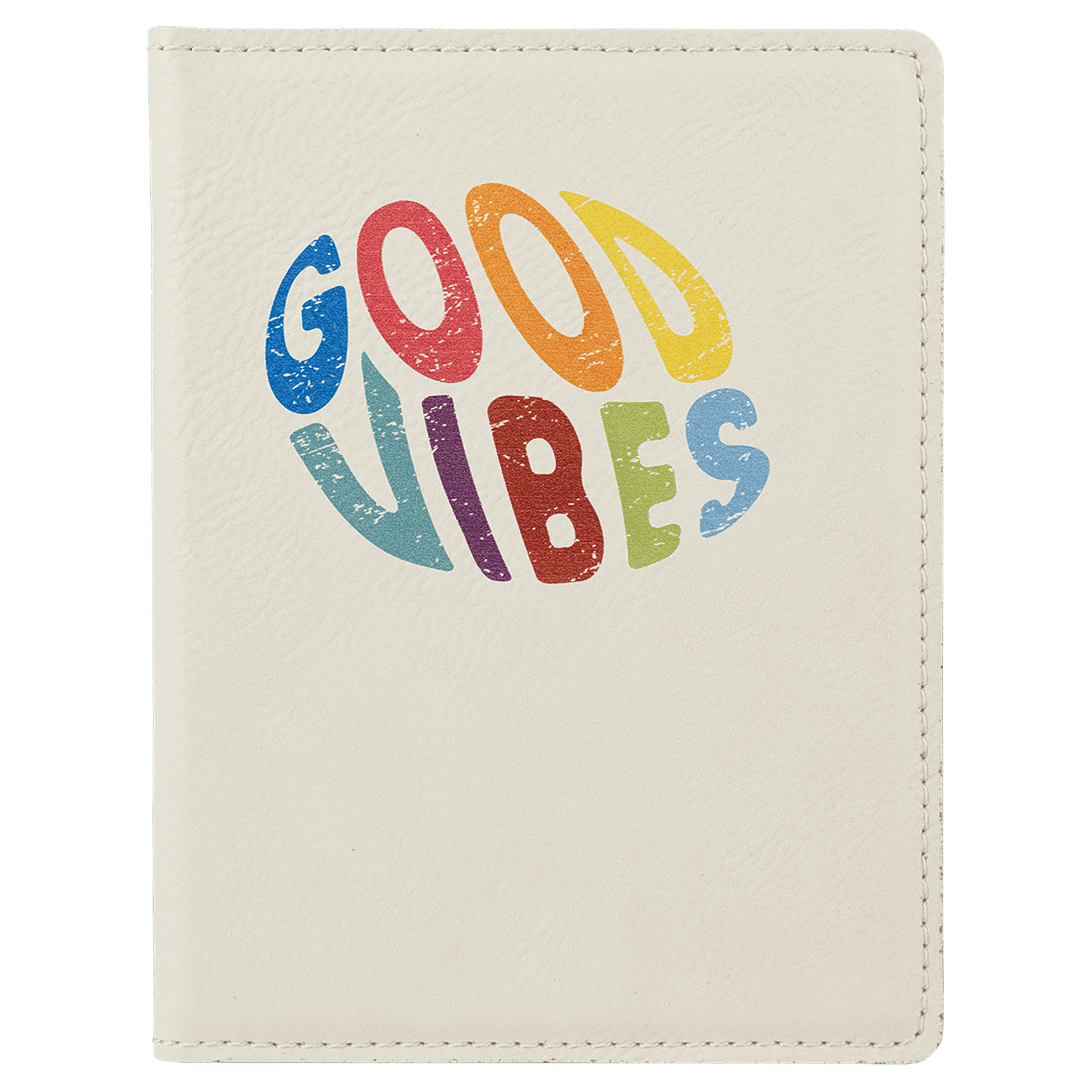 4 1/4" x 5 1/2" Laserable Leatherette Passport Holder - JDS