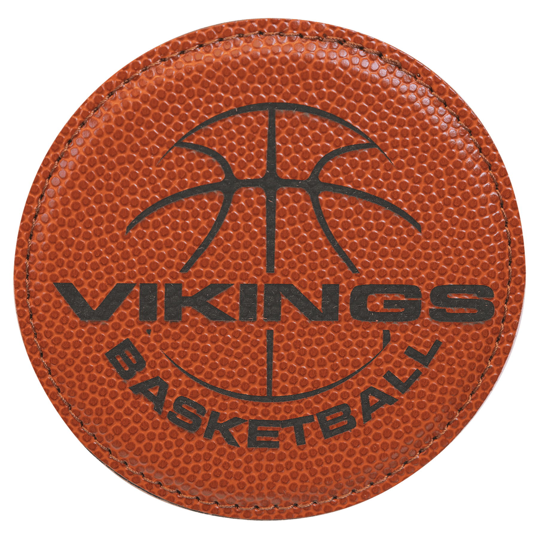 4" Round Laserable Leatherette Coaster - JDS